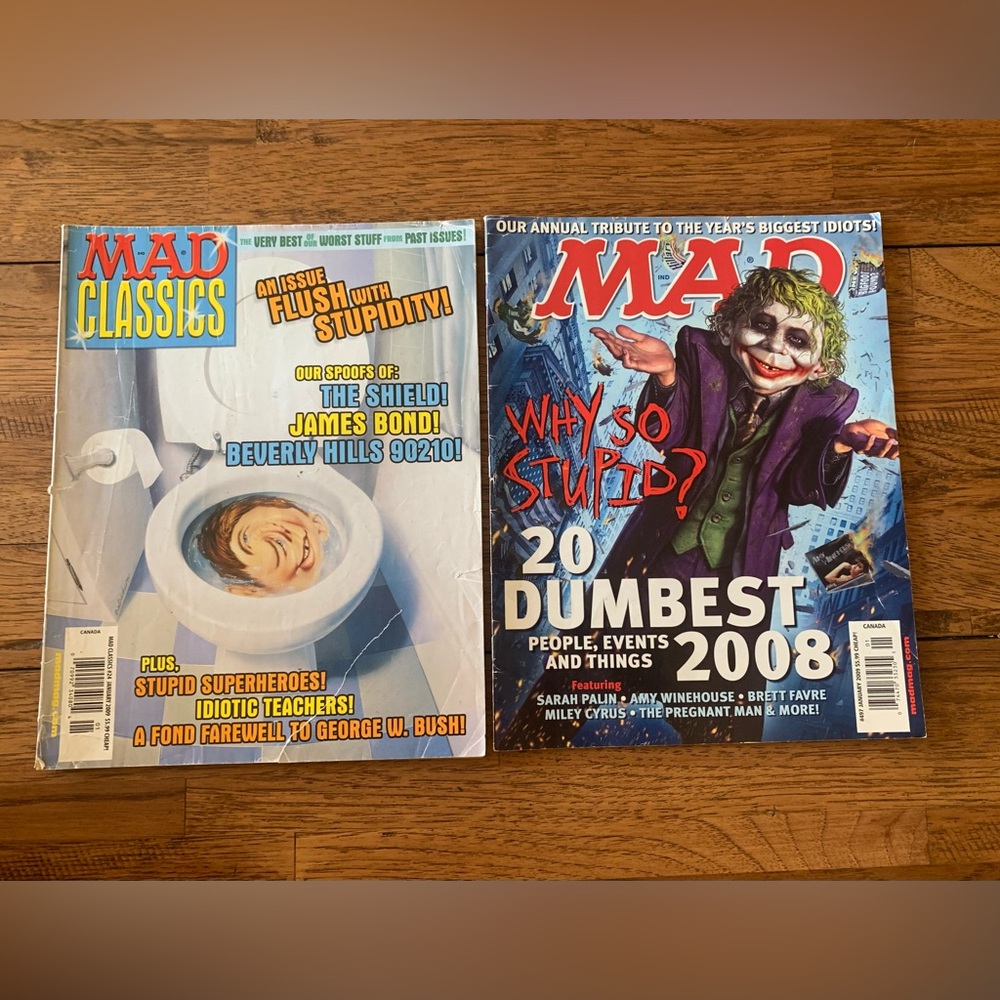 Lot of 2 Mad Magazines 
# 24 Mad Classics - Jan. 2009
No. 497 - Jan 2009
